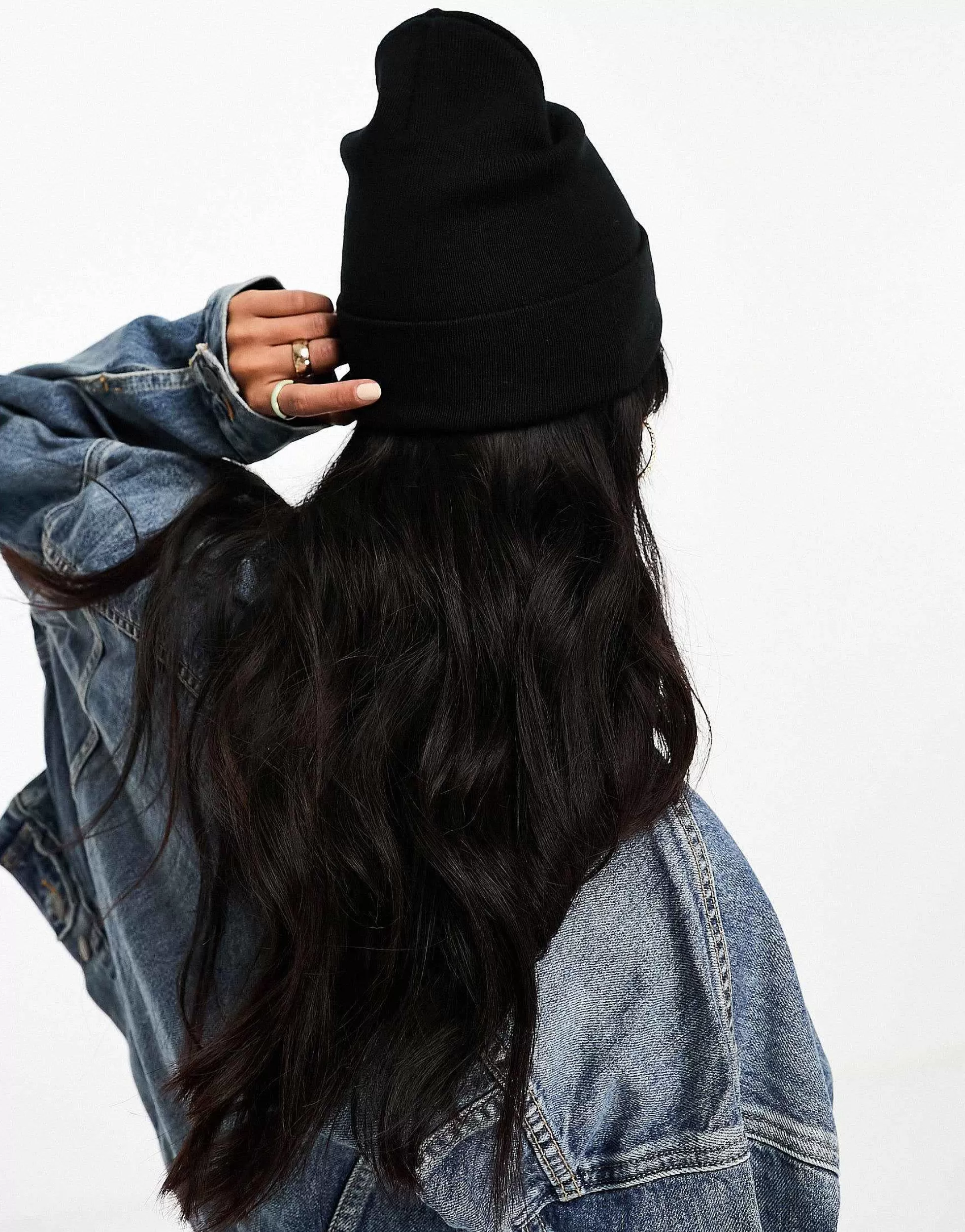 Women DESIGN Deep Turn Up Beanie In