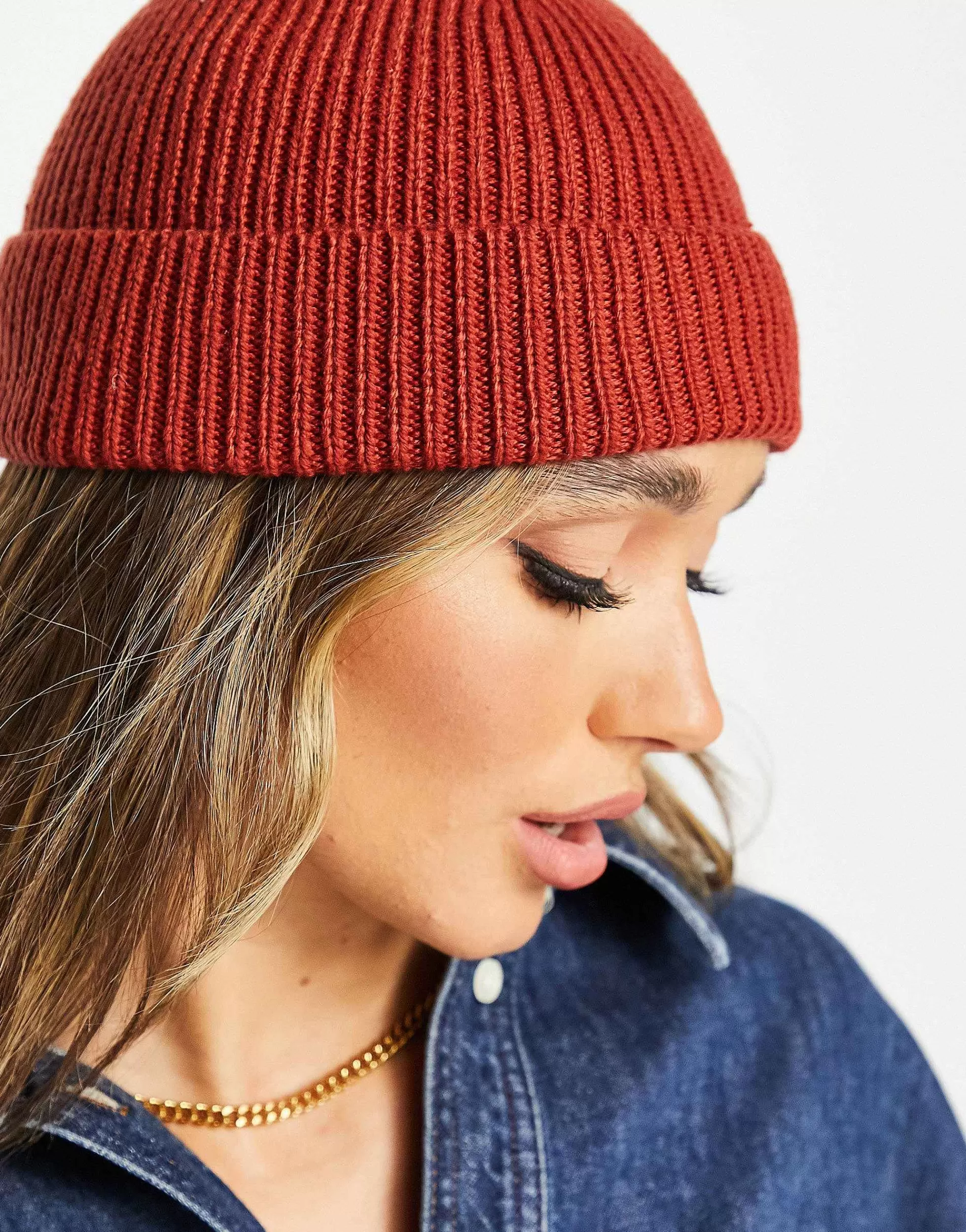 Women DESIGN Rib Beanie In