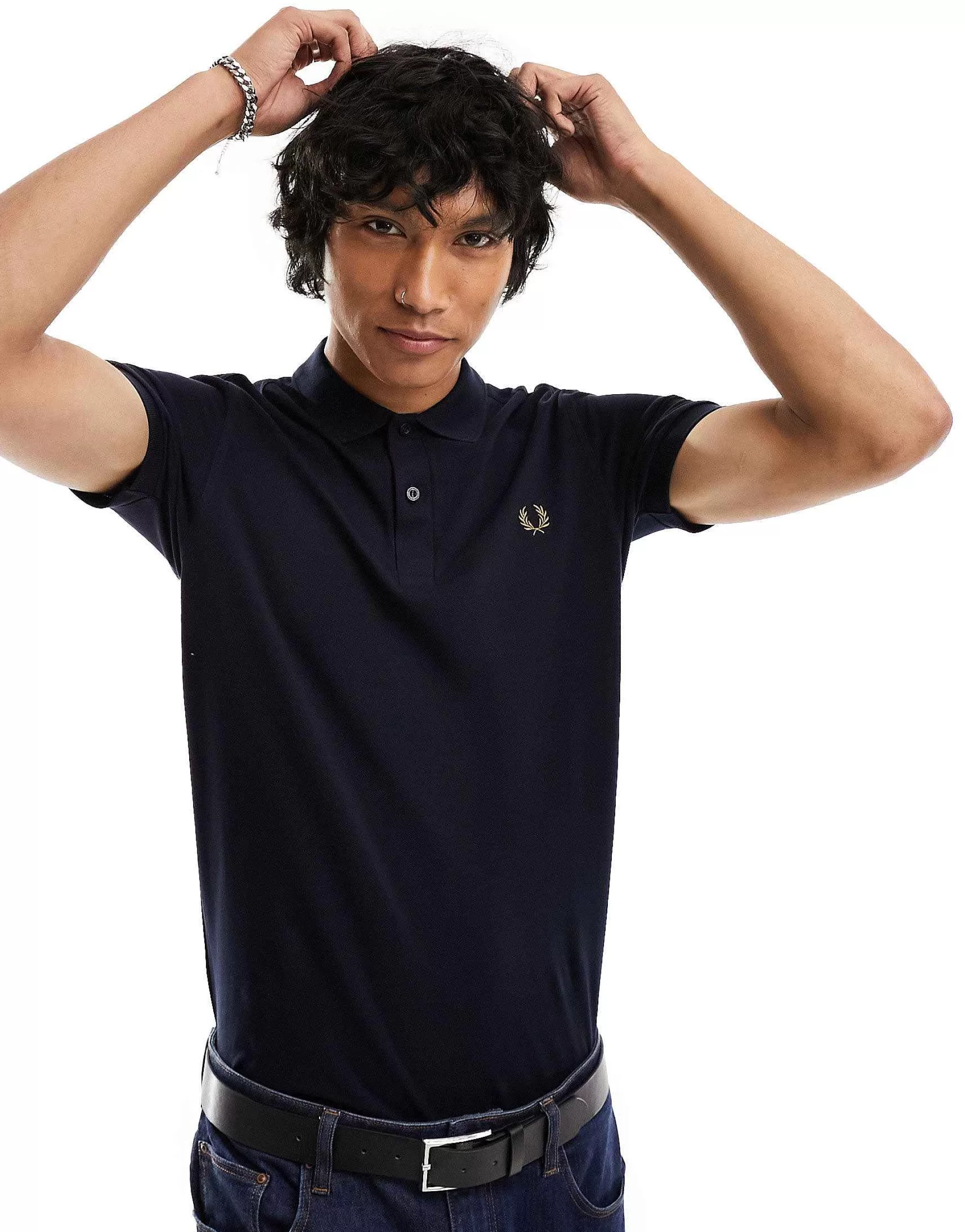 Men Fred Perry Plain Polo Shirt In