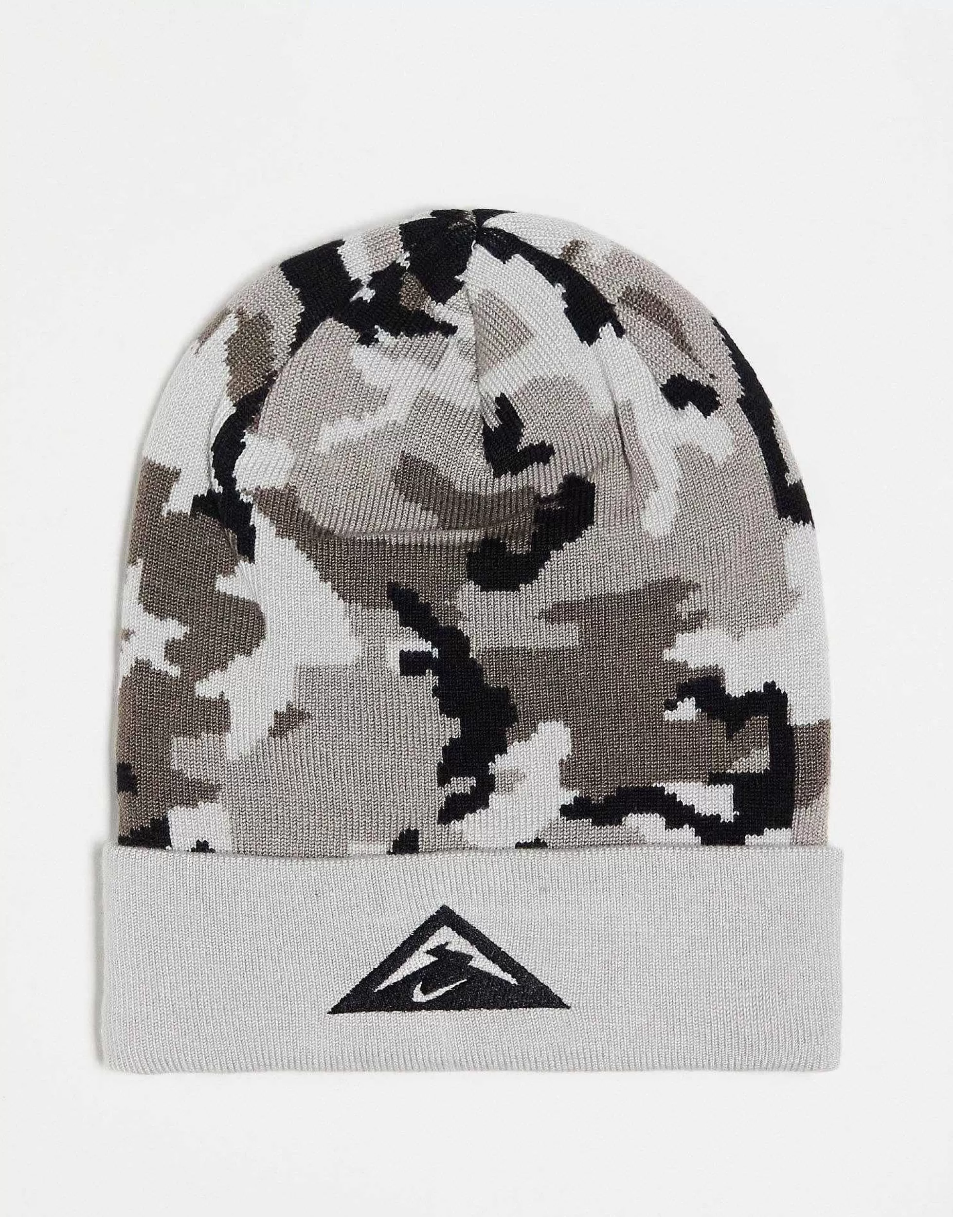 Women Nike Running Trail Dri-Fit Unisex Camo Printed Beanie In