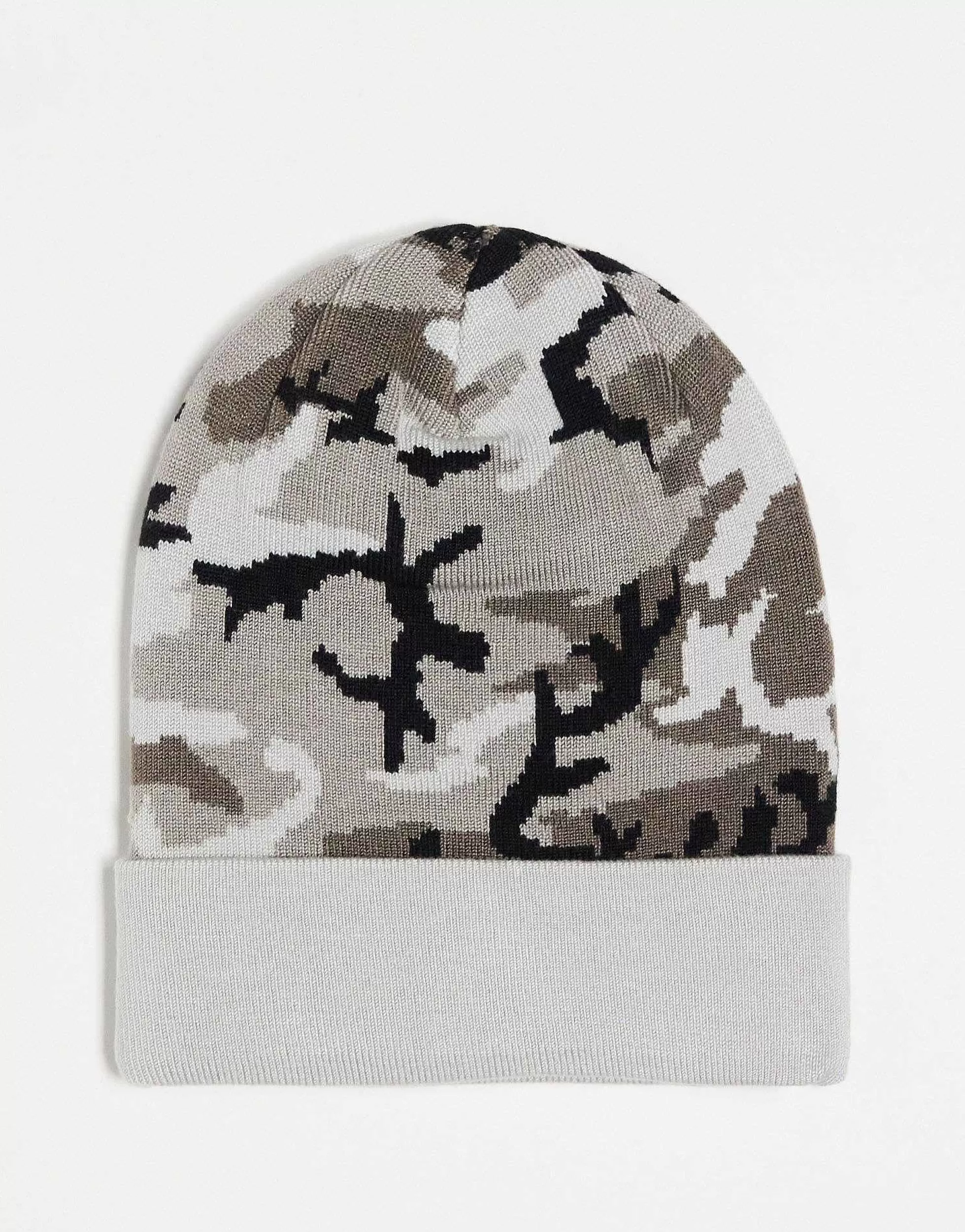 Women Nike Running Trail Dri-Fit Unisex Camo Printed Beanie In