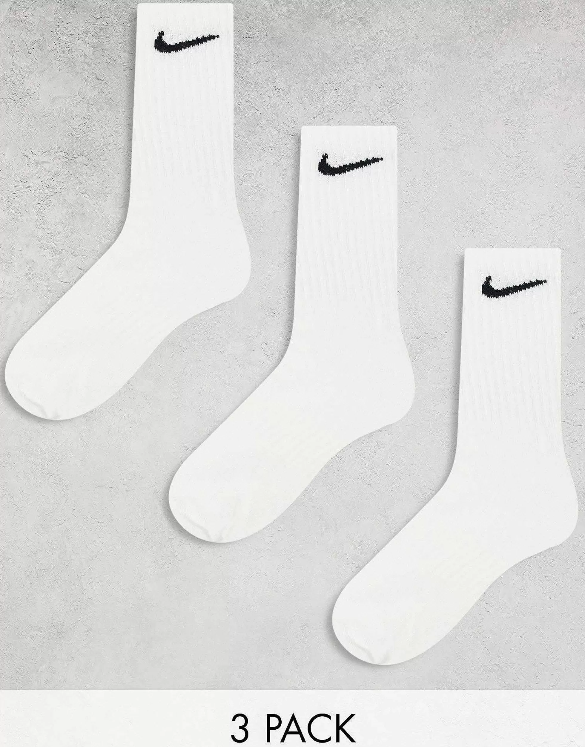 Women Nike Training 3 Pack Crew Socks In