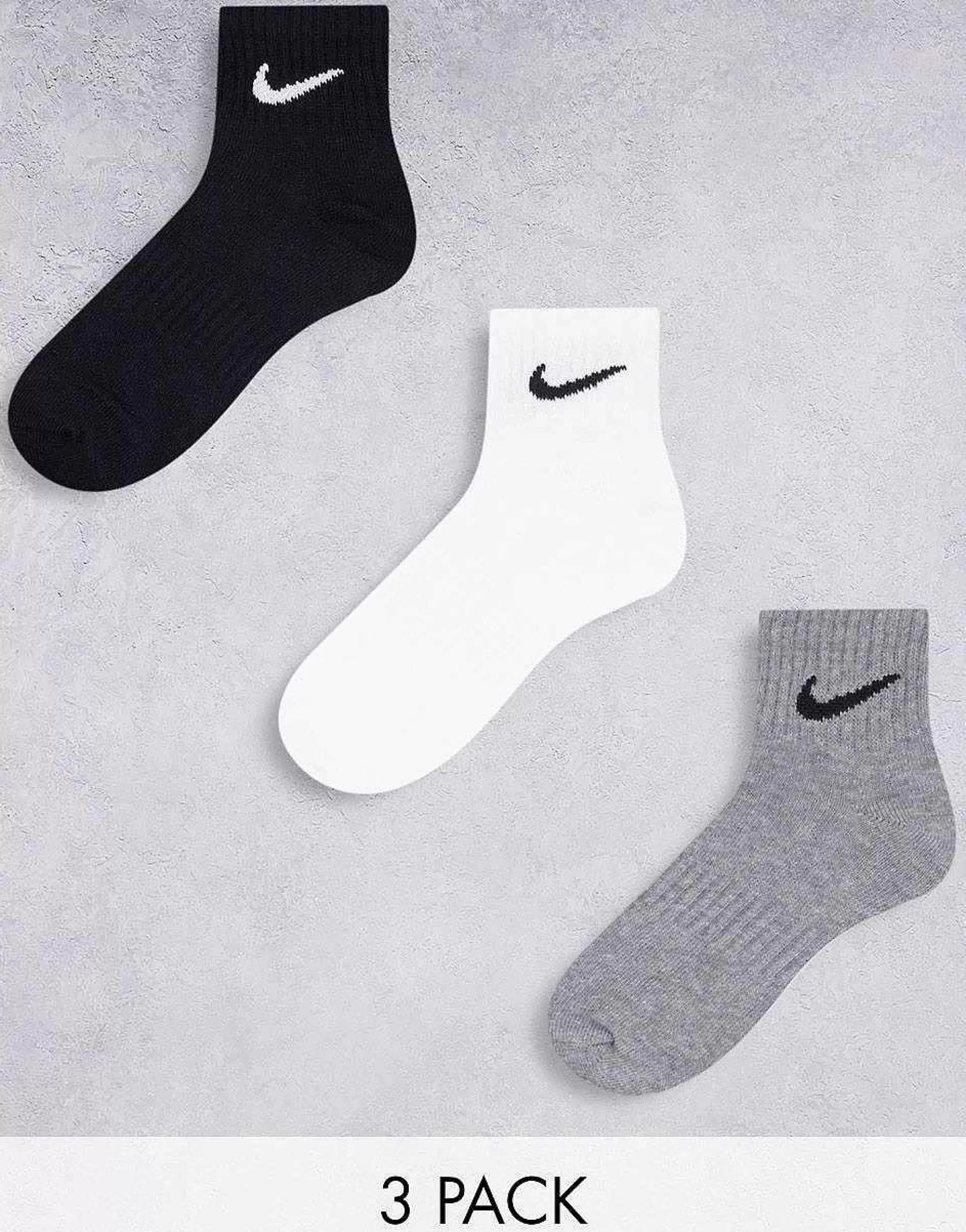 Women Nike Training 3 Pack Unisex Ankle Socks In