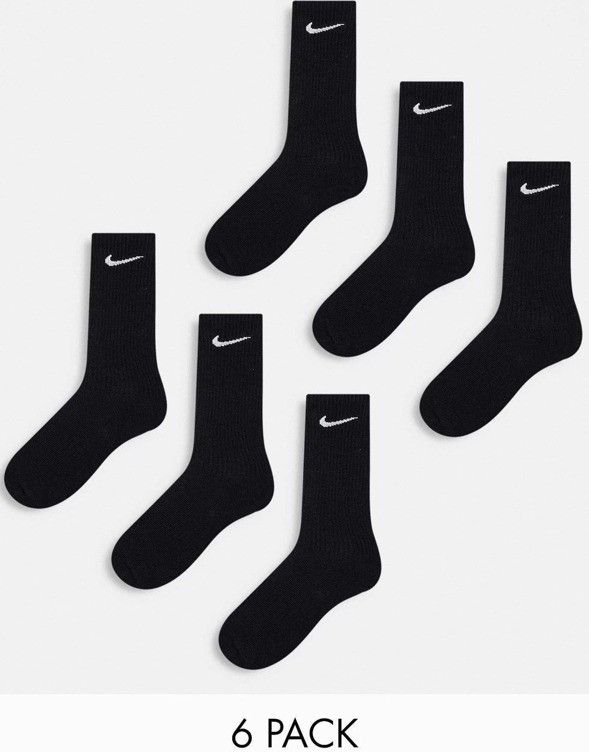 Men Nike Training Everyday Plus 6 Pack Socks In