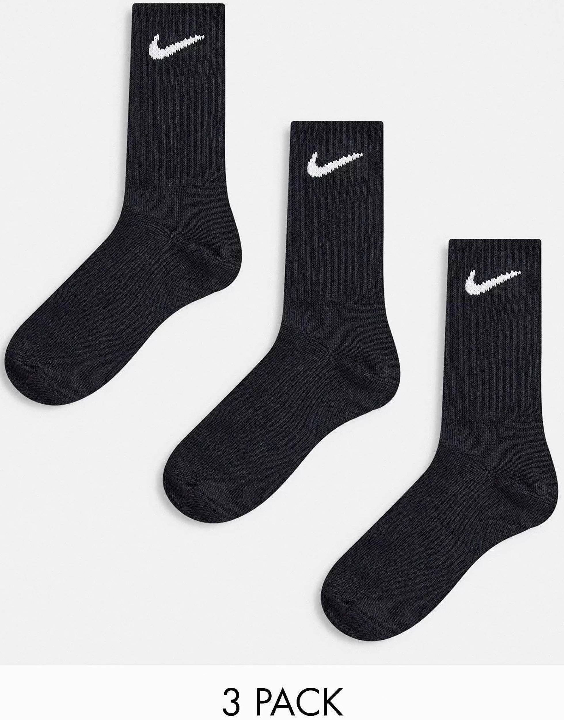 Men Nike Training Lightweight Socks 3 Pack In